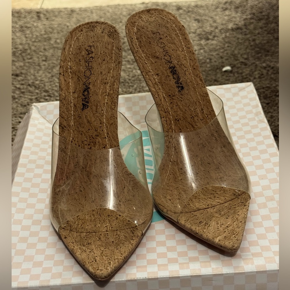 FashionNova Corky Business Heeled Slide